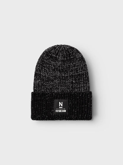 Stickad Reflexmössa Svart