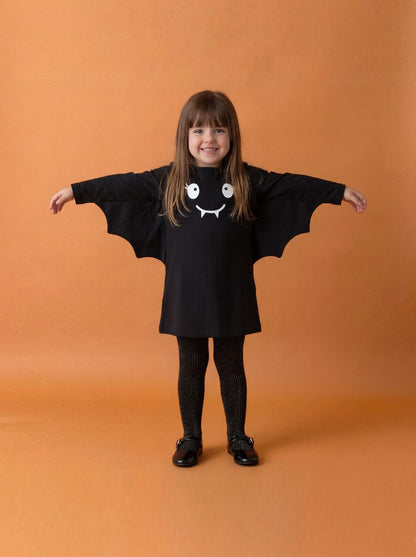 Klänning Oda Fladdermus Halloween Svart