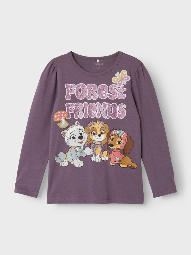 Långärmad Topp Pawpatrol Susanne Skye Liberty Glitter Lila