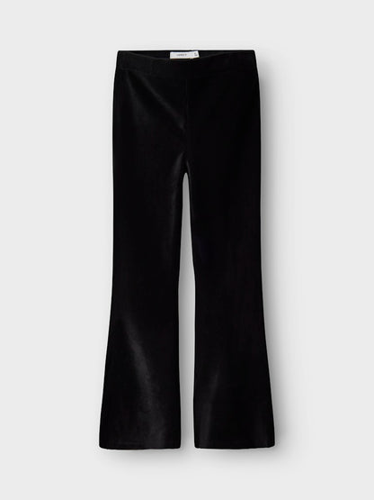Byxor Bootcut Oringe Velour Svarta