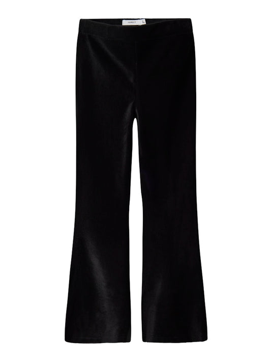 Byxor Bootcut Oringe Velour Svarta