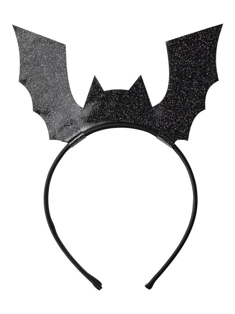 Diadem Booh Fladdermus Halloween Svart
