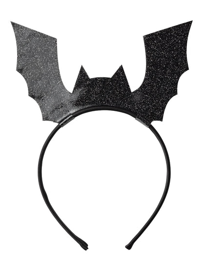 Diadem Booh Fladdermus Halloween Svart
