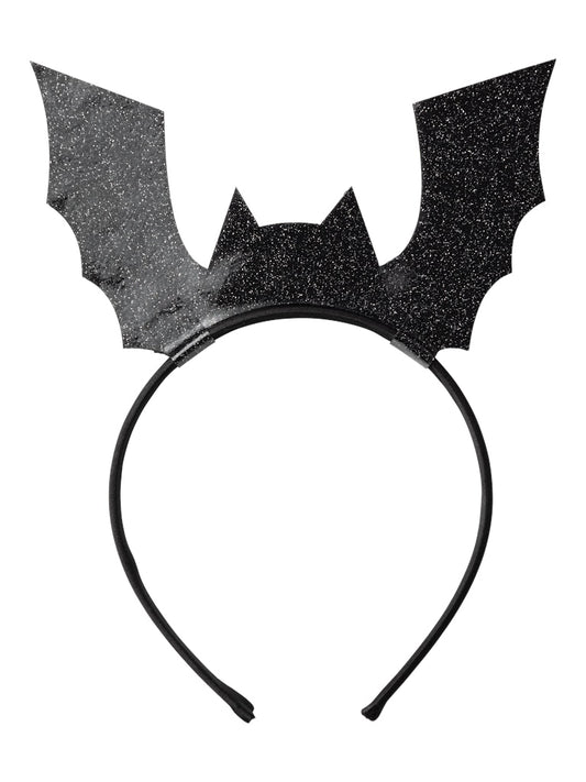 Diadem Booh Fladdermus Halloween Svart