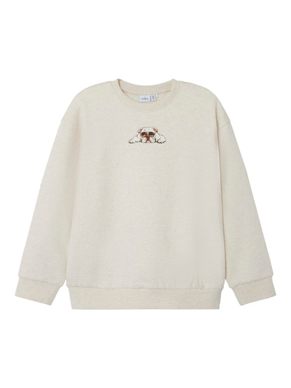 Sweattröja Nakrave Bulldogg Beige