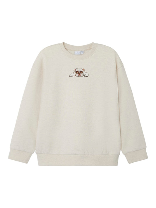 Sweattröja Nakrave Bulldogg Beige