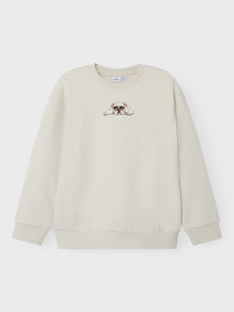 Sweattröja Nakrave Bulldogg Beige