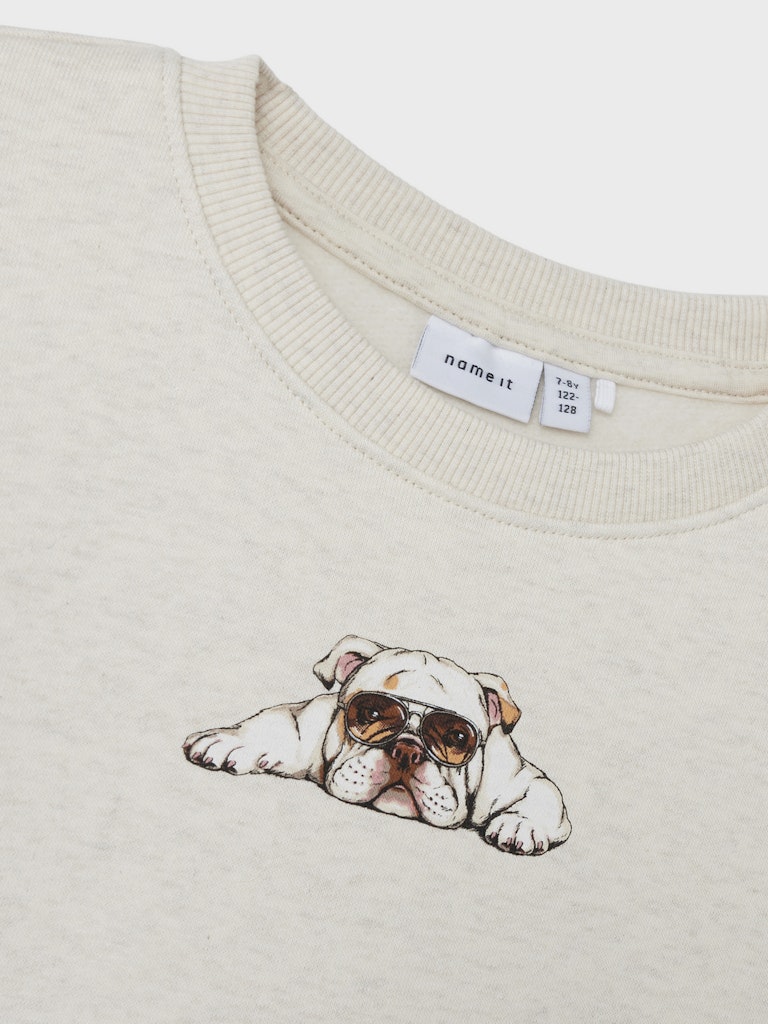 Sweattröja Nakrave Bulldogg Beige