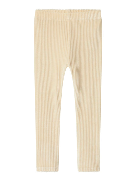 Leggings Veloa Ribbad Velour Beige