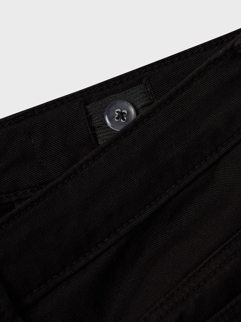 Bootcutbyxa Twill Salli Enfärgad Svart