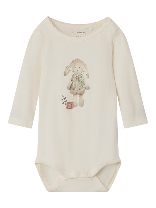 Body Långärmad Rabbitta Kanin Beige