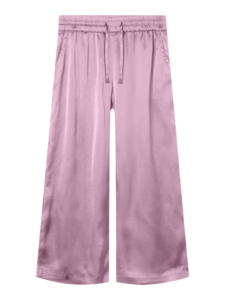 Glansig Pyjamasbyxa Ruth Enfärgad Rosa