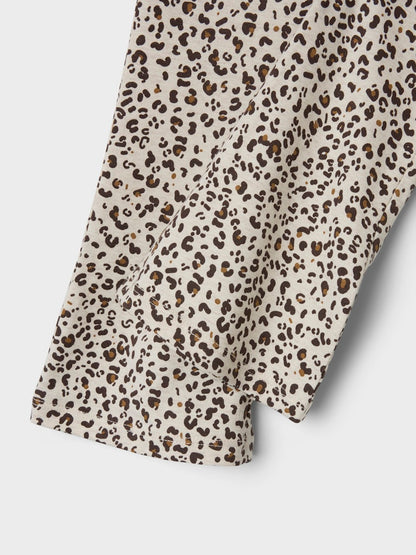 Legging/Byxa Bootcut Oda Leopard Beige