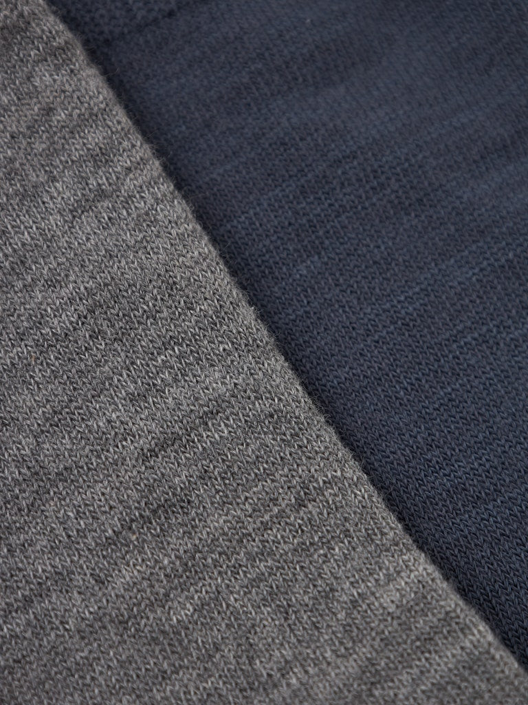 Strumpor Merinoull Wak Tunn 2-Pack Mörkgrå/Blå