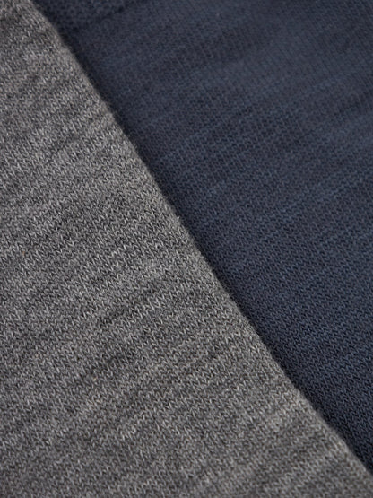 Strumpor Merinoull Wak Tunn 2-Pack Mörkgrå/Blå