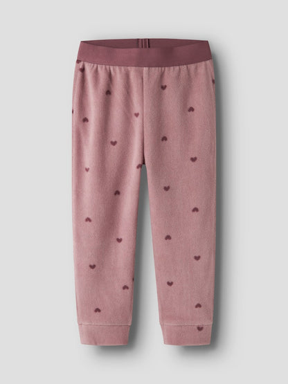 Fleece-set Spektra Hjärtan Rosa