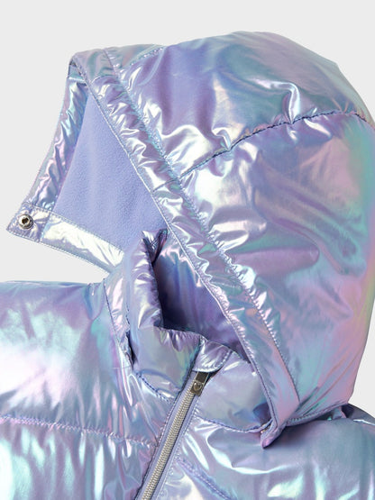 Glansig Täckjacka K Molina Lila Silver