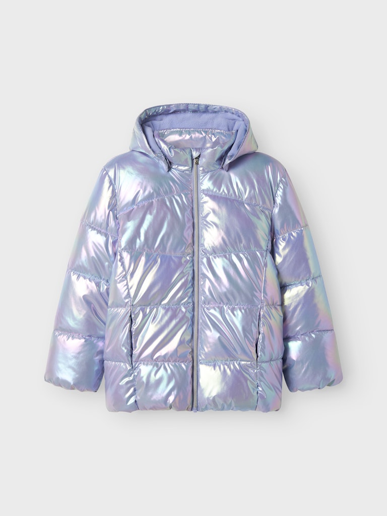 Glansig Täckjacka K Molina Lila Silver