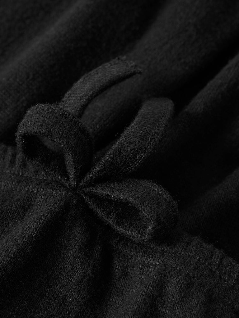 Hoodie Kathlin Enfärgad Svart