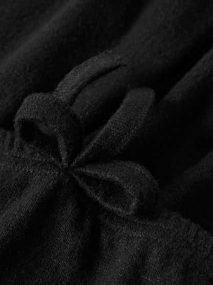 Hoodie Kathlin Enfärgad Svart