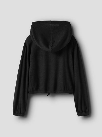 Hoodie Kathlin Enfärgad Svart