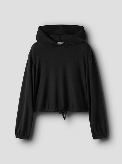 Hoodie Kathlin Enfärgad Svart