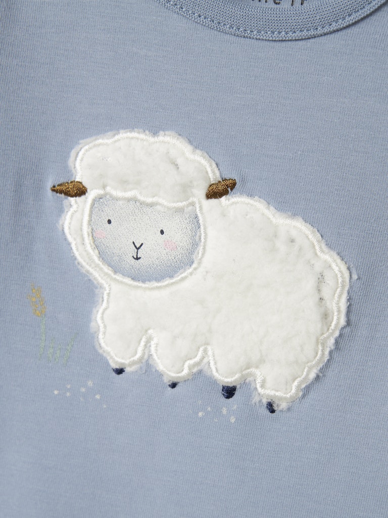 Body Långärmad Lamm Lamb Blå