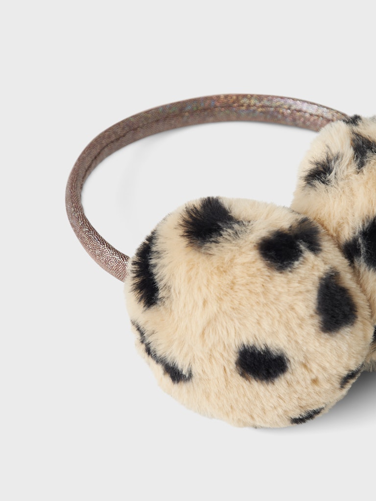 Öronmuffar Fluffiga Mellow Leopard Beige