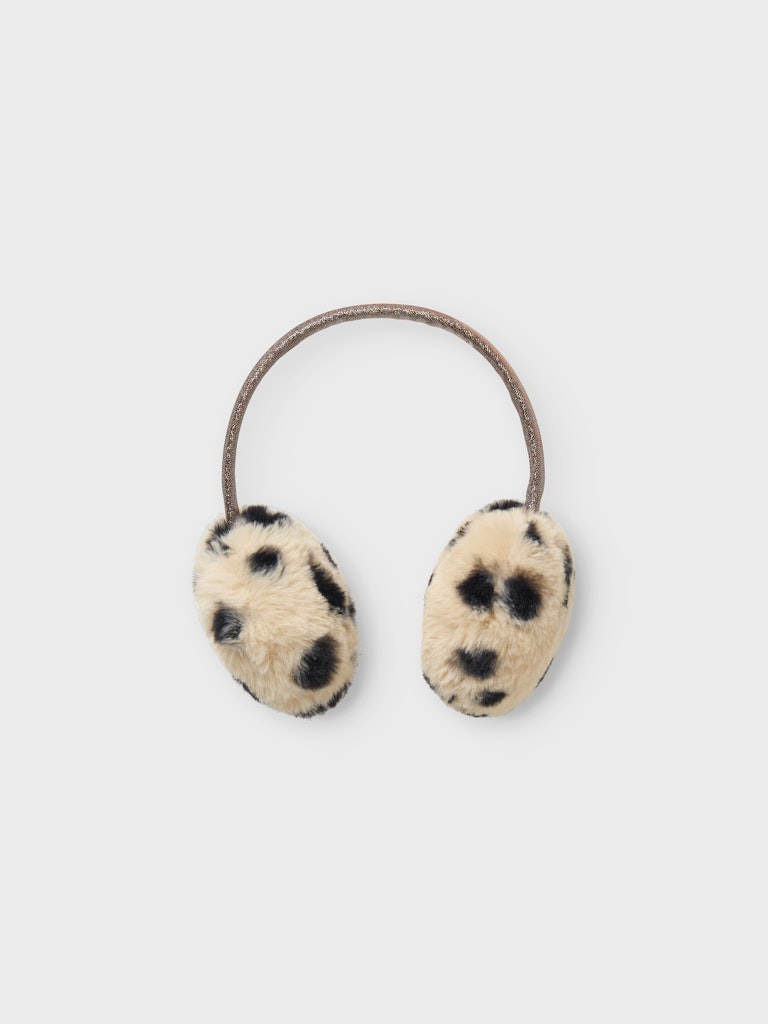 Öronmuffar Fluffiga Mellow Leopard Beige