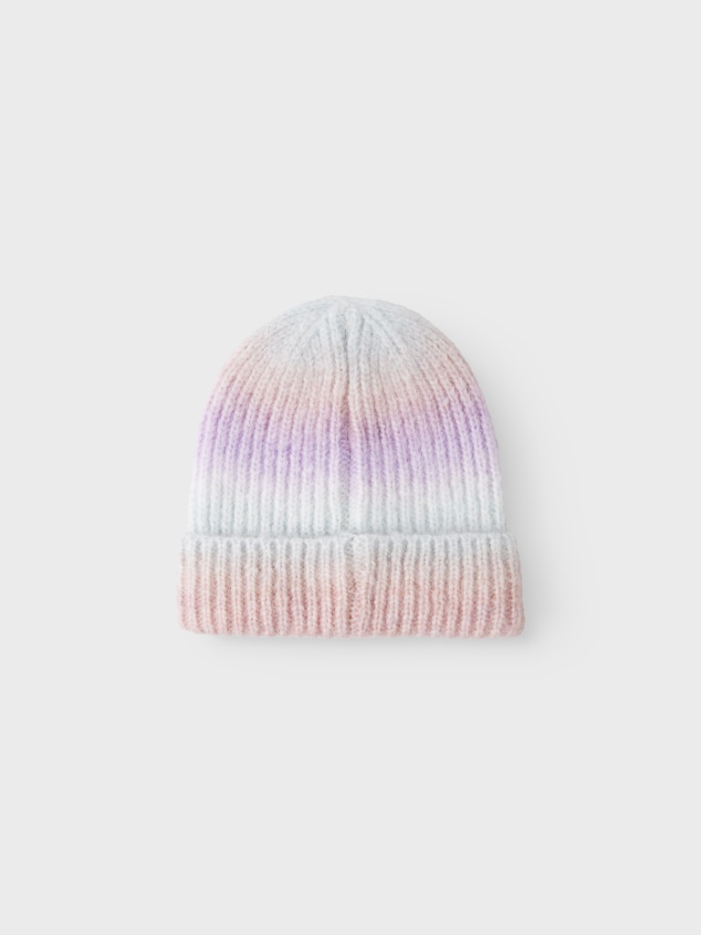 Mössa Ribbstickad Misty M Flerfärgad Rosa/Blå/Lila