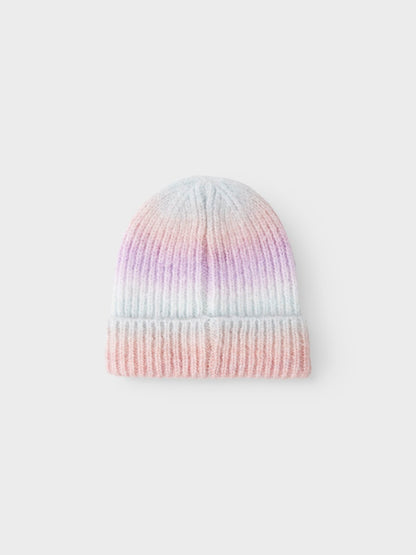 Mössa Ribbstickad Misty M Flerfärgad Rosa/Blå/Lila
