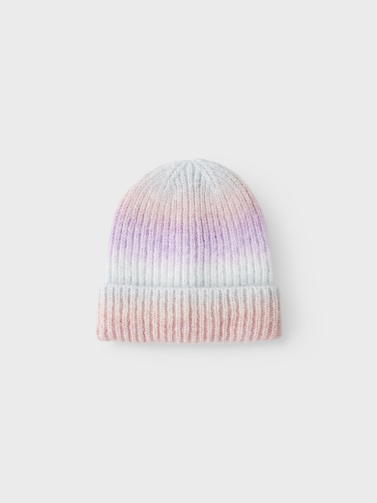 Mössa Ribbstickad Misty M Flerfärgad Rosa/Blå/Lila