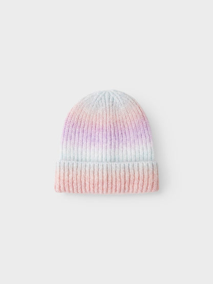 Mössa Ribbstickad Misty M Flerfärgad Rosa/Blå/Lila