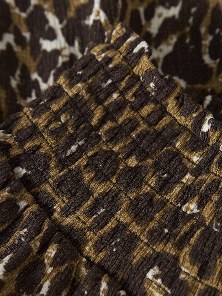 Kjol Kort Lotta Mönstrad Beige/Brun