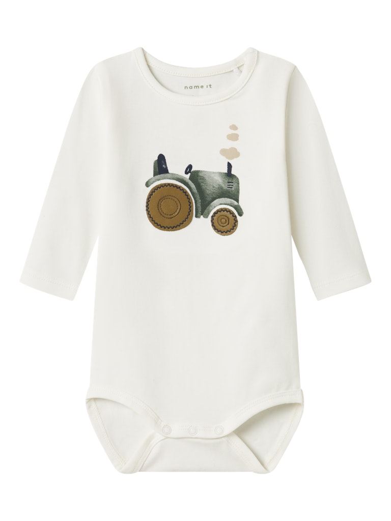 Body Långärmad Traktor Life Vit