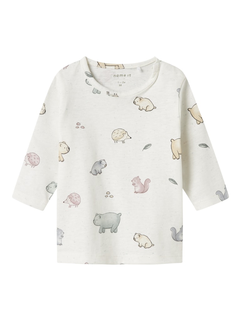 Långärmad Topp Luma Djur Vit