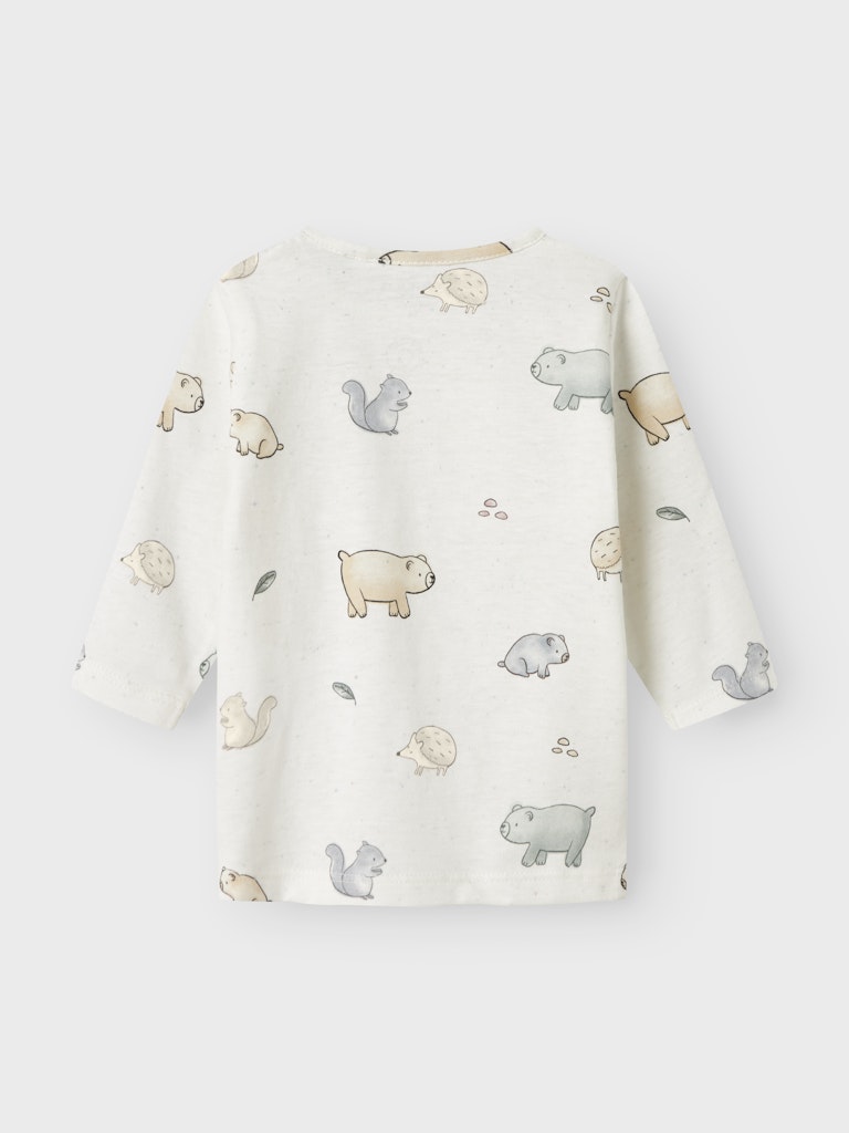 Långärmad Topp Luma Djur Vit