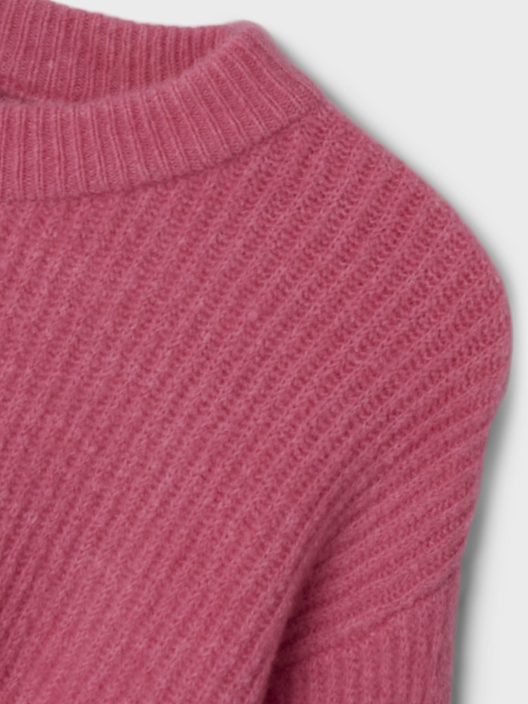 Stickad Tröja Linnea Knytdetaljer Enfärgad Rosa