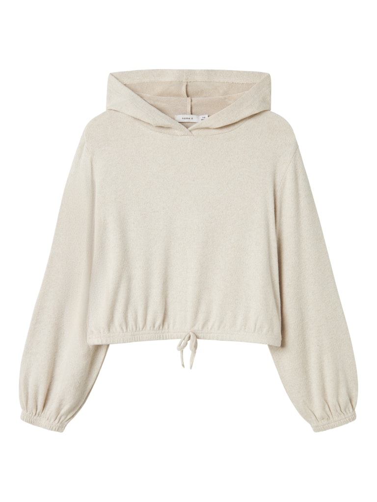 Hoodie Kathlin Enfärgad Beige
