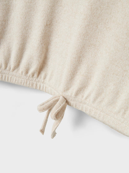 Hoodie Kathlin Enfärgad Beige