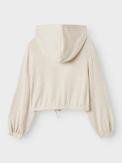 Hoodie Kathlin Enfärgad Beige