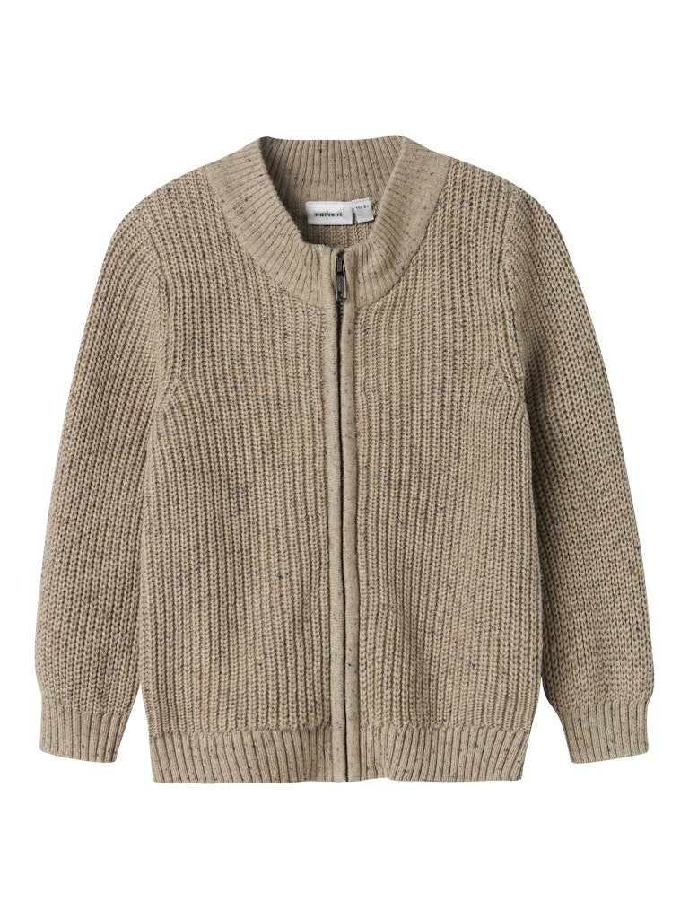 Stickad Cardigan Norman Enfärgad Beige