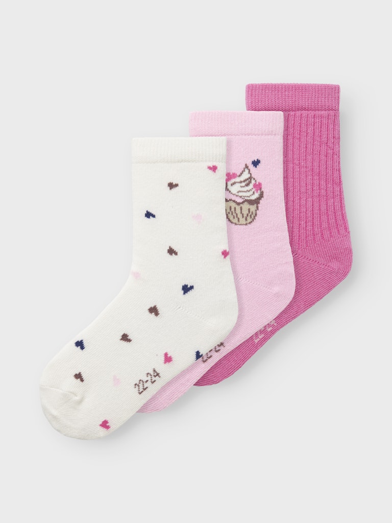 3-pack Strumpor Nala Flerfärgad Rosa/Vit/Rosa