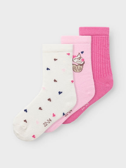 3-pack Strumpor Nala Flerfärgad Rosa/Vit/Rosa