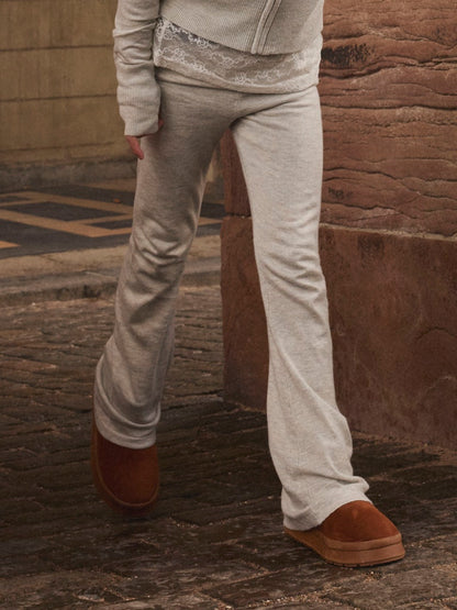 Byxa Nullaria Bootcut Enfärgad Grå