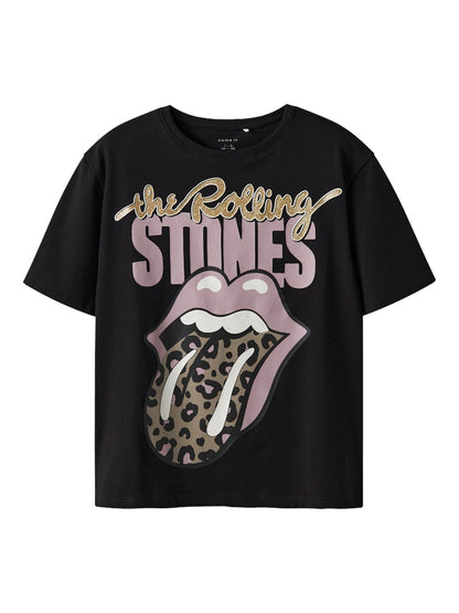 Topp Rolling Stones Suka Glitter Svart