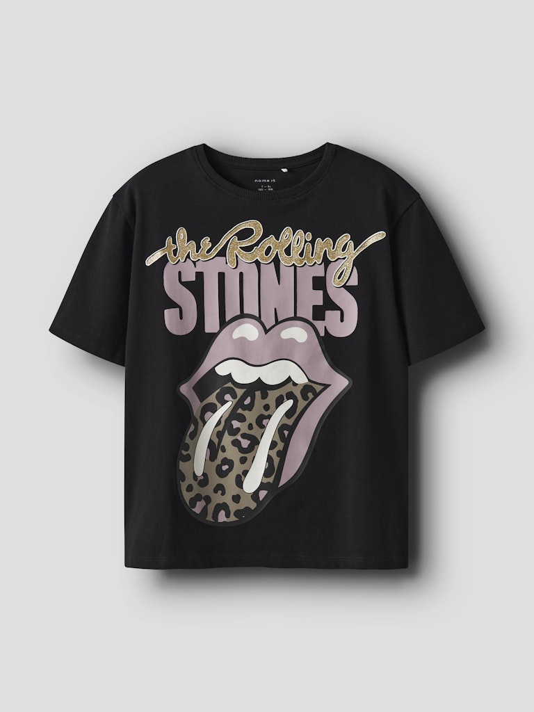 Topp Rolling Stones Suka Glitter Svart