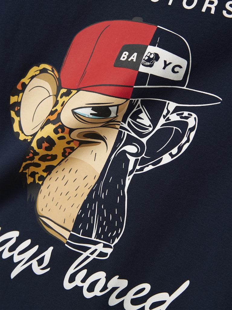 Kortärmad T-shirt Stuff Bored Ape Blå