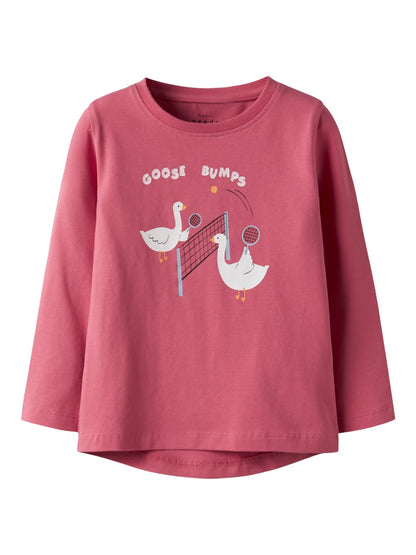 Långärmad Topp Vix Goose Rosa