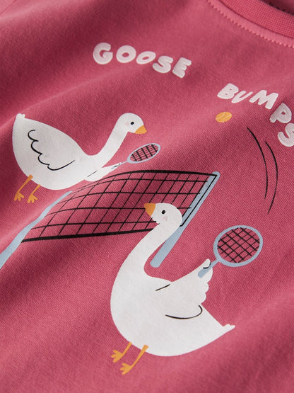 Långärmad Topp Vix Goose Rosa